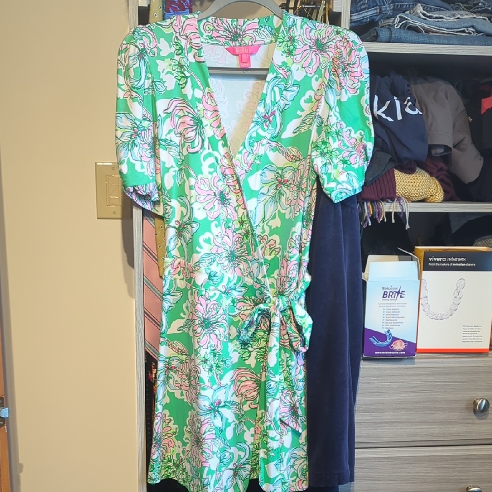 Lilly Pulitzer Green Saillyn Romper
